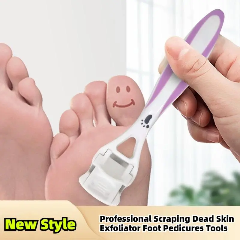 3PCS New Plastic Hand Pedicure Set Foot Peeling Machine Professional Hard Skin Remover Exfoliator Foot Pedicures Nail Care Tools