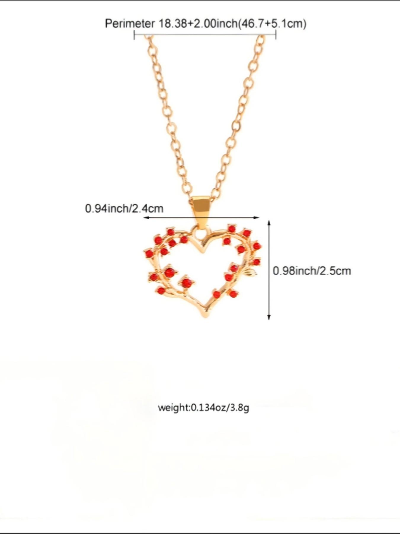 Heart Vine Locket Necklace for Women, Fashionable Gift for Dates, Symbolic Love Growth, Durable Color, Daily Wear, Valentine's Day Present