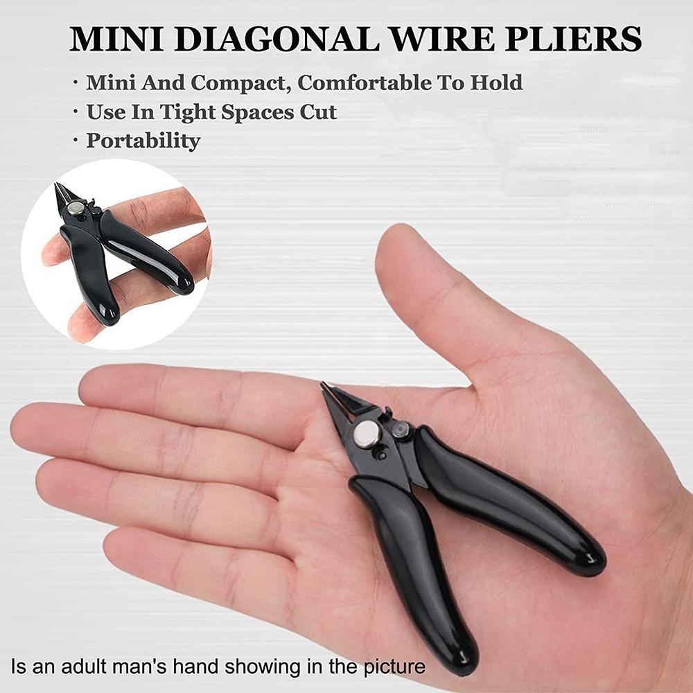 Professional Precision Cutting Pliers Set: Rust-Proof Durable Side Cutters with Safety Lock. Multi-Function Jewelry Soft Wire & DIY Craft Tool Kit Hand Tools for Model Making, Electronics Repair, Copper Wire Cutting.