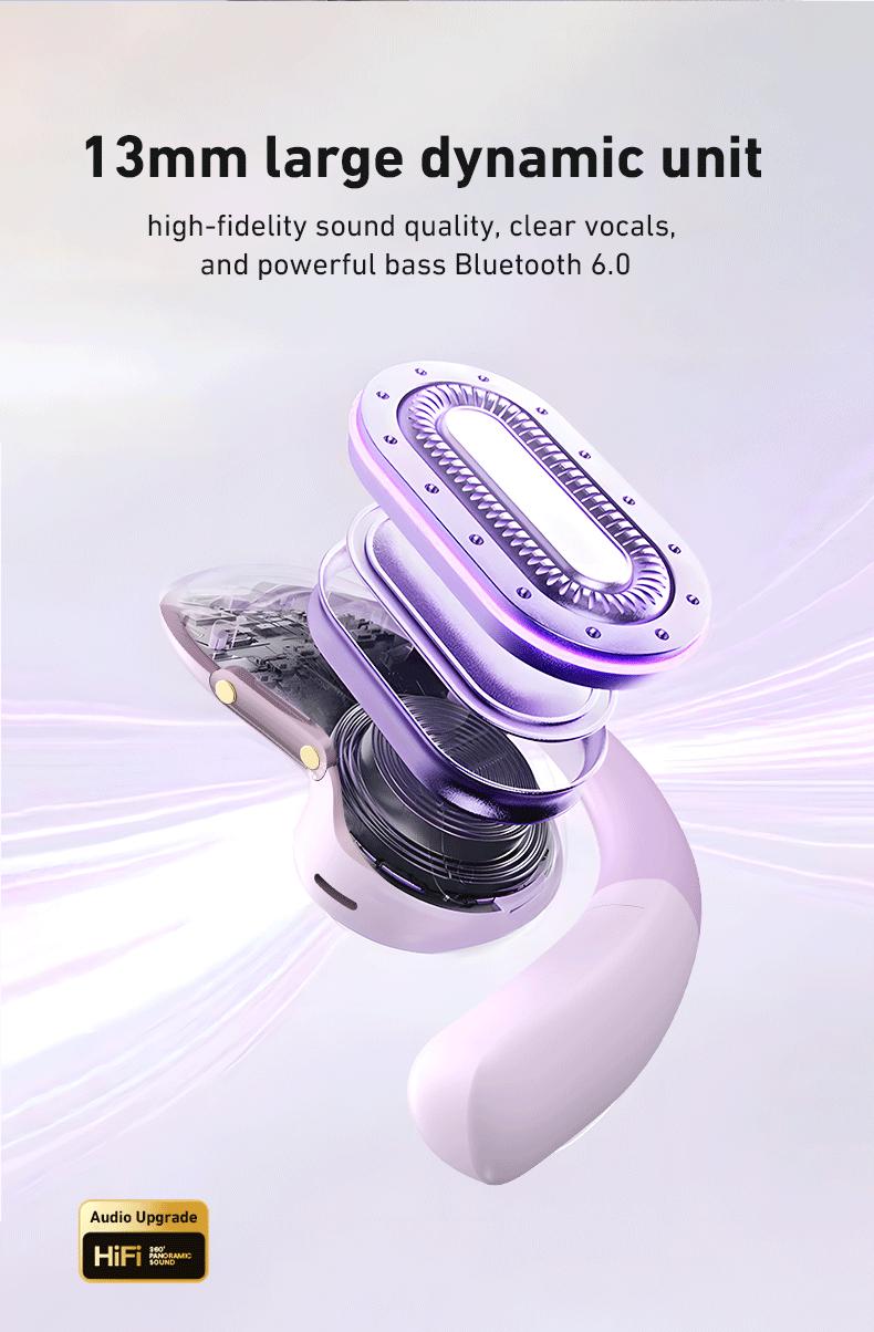 MINISO MS200 OWS Bluetooth Headset IPX5 Waterproof HIFI Sound Quality Charging Case 40 Hours Immersive High-quality Sound Effect Long-distance Connection Built-in Microphone