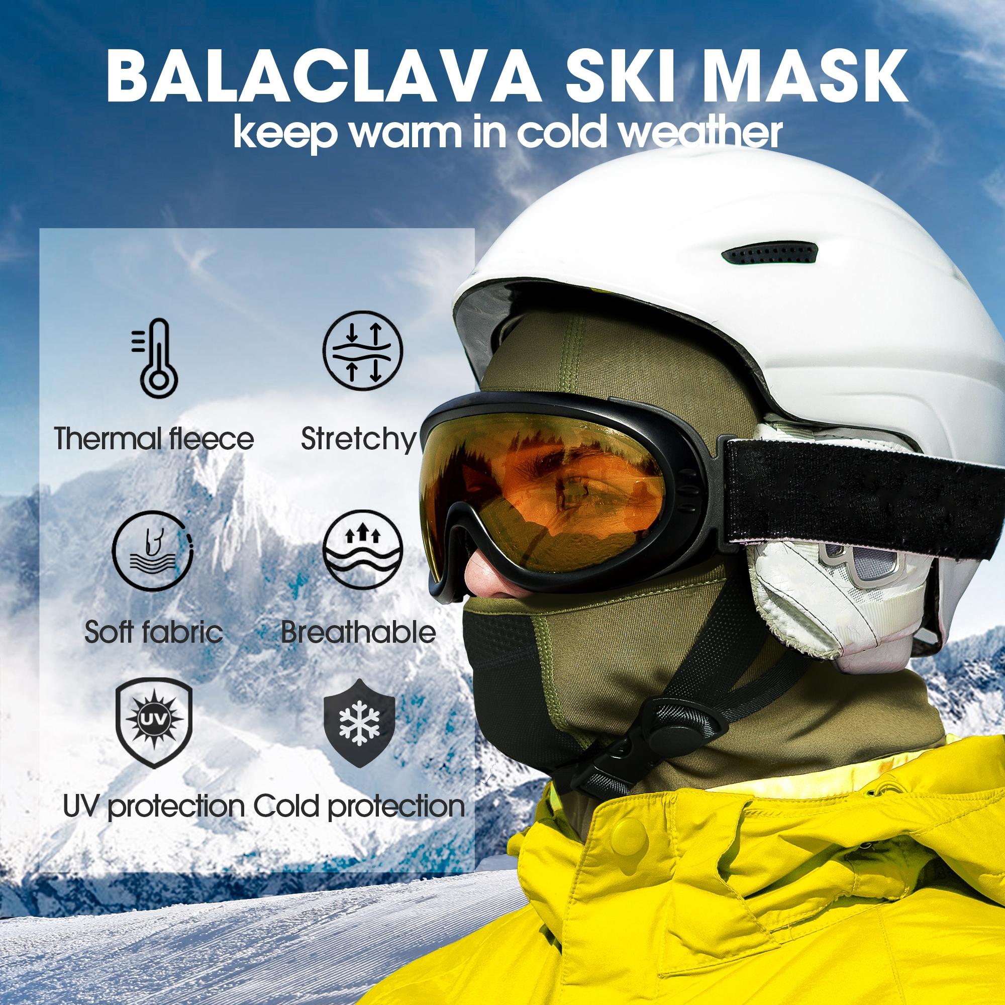 Balaclava Ski Mask Face Covering, Winter Outdoor Sports & Work Protective Gear, Warm & Durable Design for Cold Weather Activities