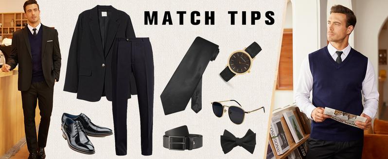 COOFANDY Men's Sleeveless V Neck Pullover Sweater Slim Fit Casual Argyle Sweater Vest