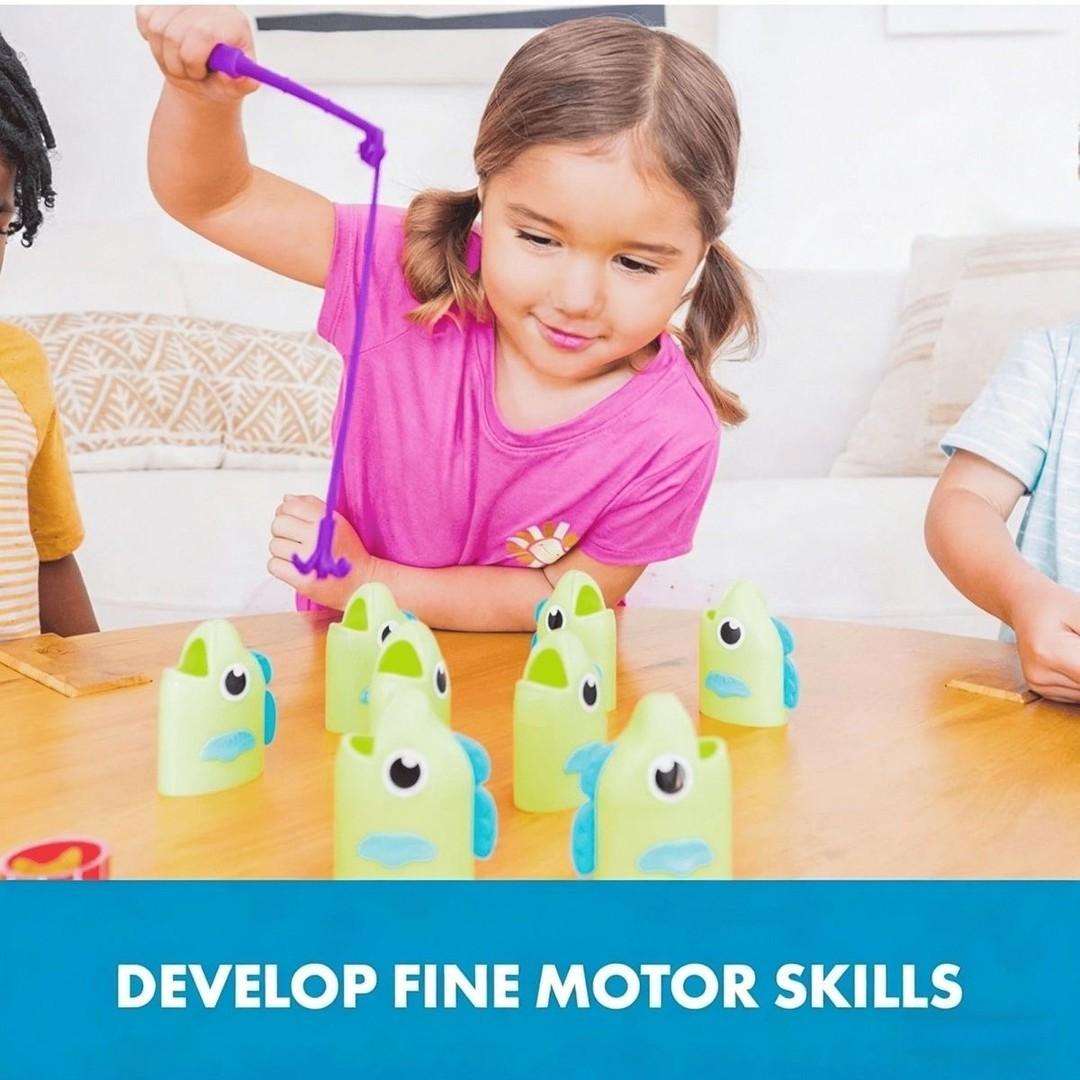 Educational Insights Reel Big Catch Fishing Game - Math Counting & Measurement STEM Toy| Fun Family Party Game| Competitive Betting Game for Friends & Couples| Catch the Longest Fish Challenge, Ages 3-99+