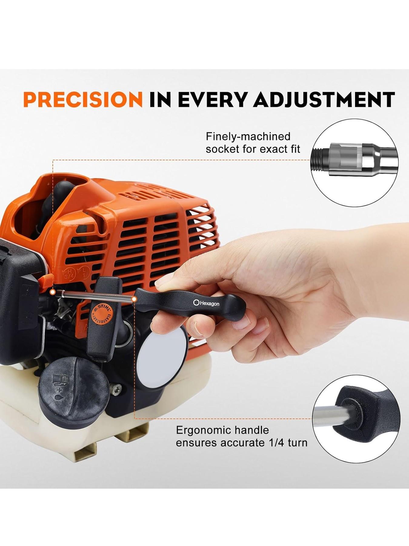 Pack-of-12 Carburetor Adjustment Tool Carburator Adjusting Kit Toolkit for 2-Cycle Small Engine for Poulan Husqvarna STHIL ECHO Trimmer Weedeater Chainsaw