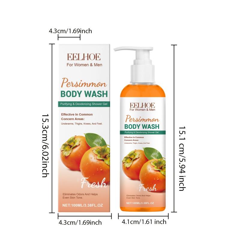 Persimmon Refreshing Shower Gel, Containing Aloe Vera, Persimmon Extract, Cleanses The Skin While Moisturizing, Making It Appear Smoother And More Delicate. It Deeply Cleanses The Skin, Leaving It Fresh, Comfortable, And Hydrated