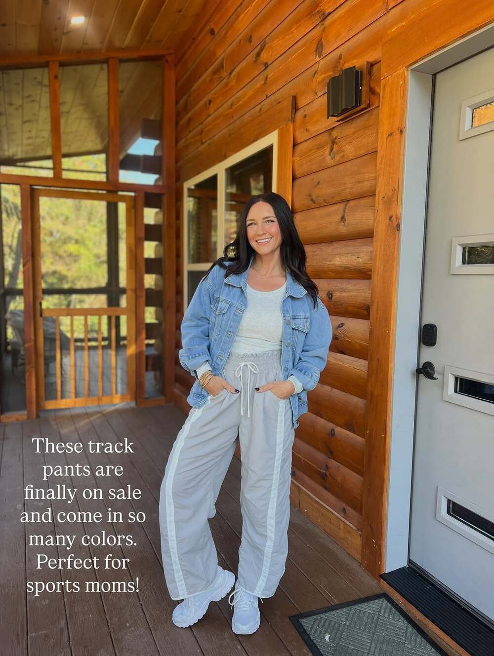 Women's Loose Wide-Leg Pants, Casual Drawstring Elastic Waist Colorblock Sportswear, Fashion Y2K Nine-Quarter Pants, All Seasons