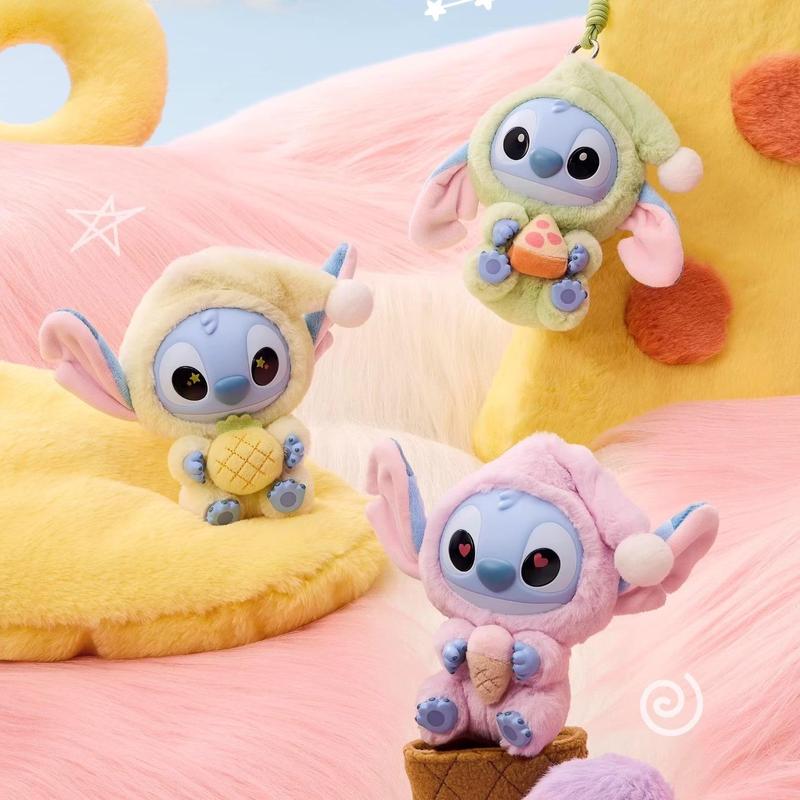 Disney Lilo & Stitch Eat Something Before Sleep Series Blind Box - PVC Plush Pendant Mystery Box Cute Stitch Doll Surprise Toy Gift Toy For Stitch Moive Fans kid Birthday For Women Bag Charms