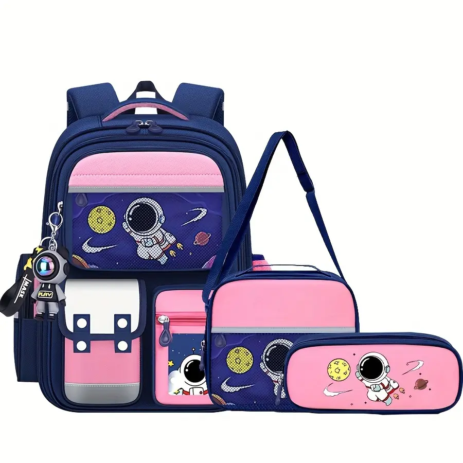 Astronaut Three-Piece Set (Royal Blue and Pink)