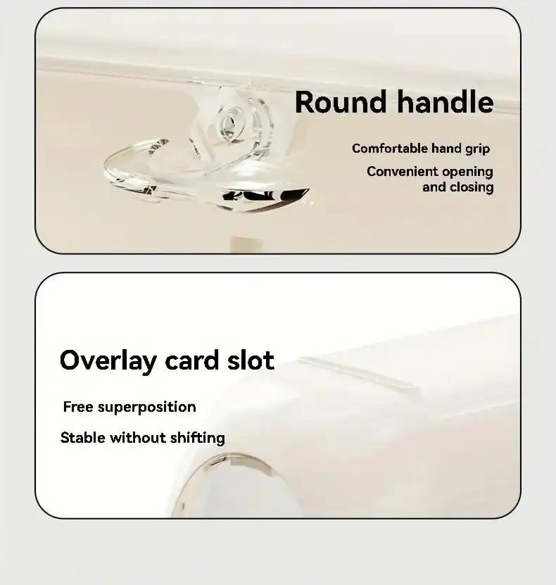 Multi-layer Stackable Collectible Display Box - Transparent Dustproof Acrylic Storage Box with Safety Compartments, Space-saving Organizer for Dolls, Figurines, Model Toys, and Collectible Items (White/Blue/Yellow), Doll Storage Display Cabinet