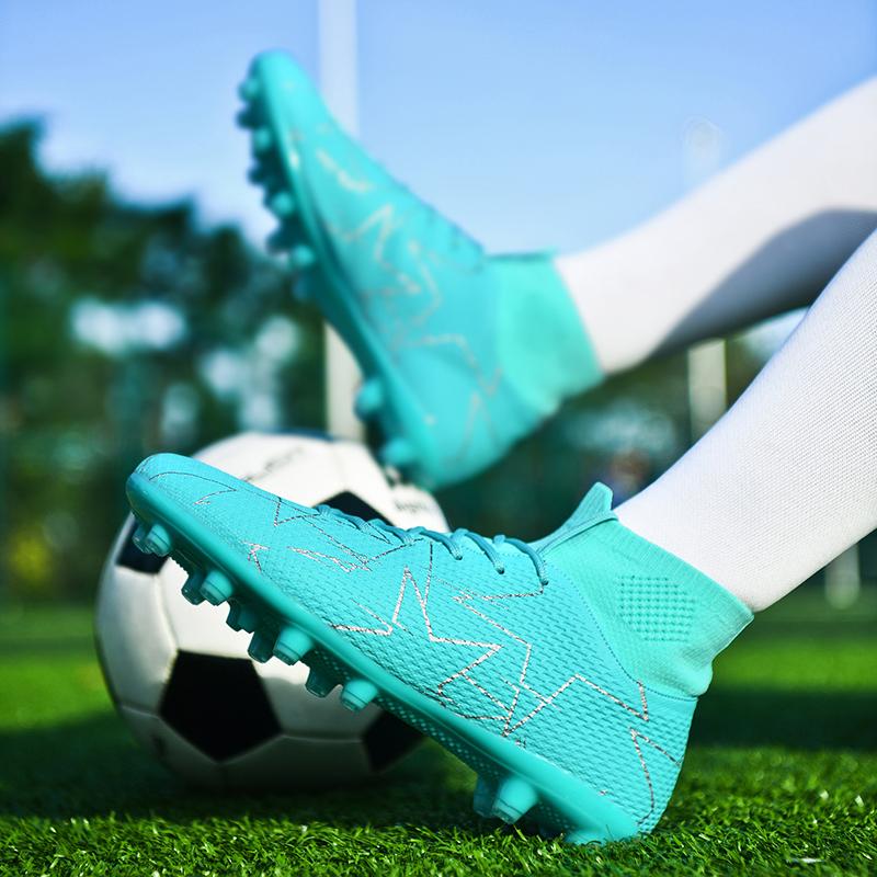 Men's Solid color palette High Top Football Shoes, Breathable Comfortabl e Football Cleats, Non-slip Football Shoes for Outdoor Training& Competition Men's Solid color palette High Top Football Shoes, Breathable Comfortabl e Football Cleats, Non-slip Football Shoes for Outdoor Training& Competition