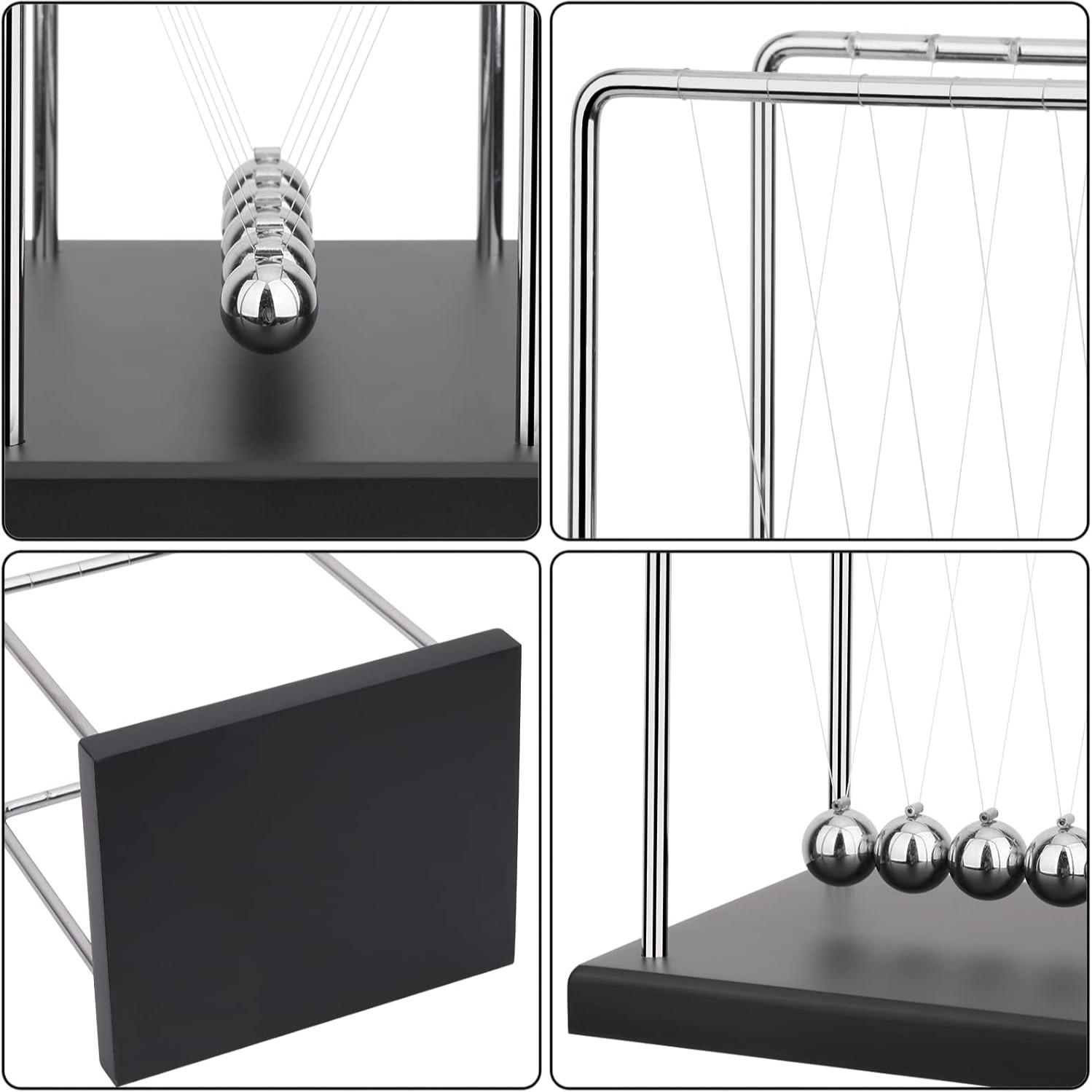 Newton's Cradle Balance Ball, Science Physics Toy, Desktop Decoration, Kinetic Energy Puzzle, Ideal for Home and Office Tables