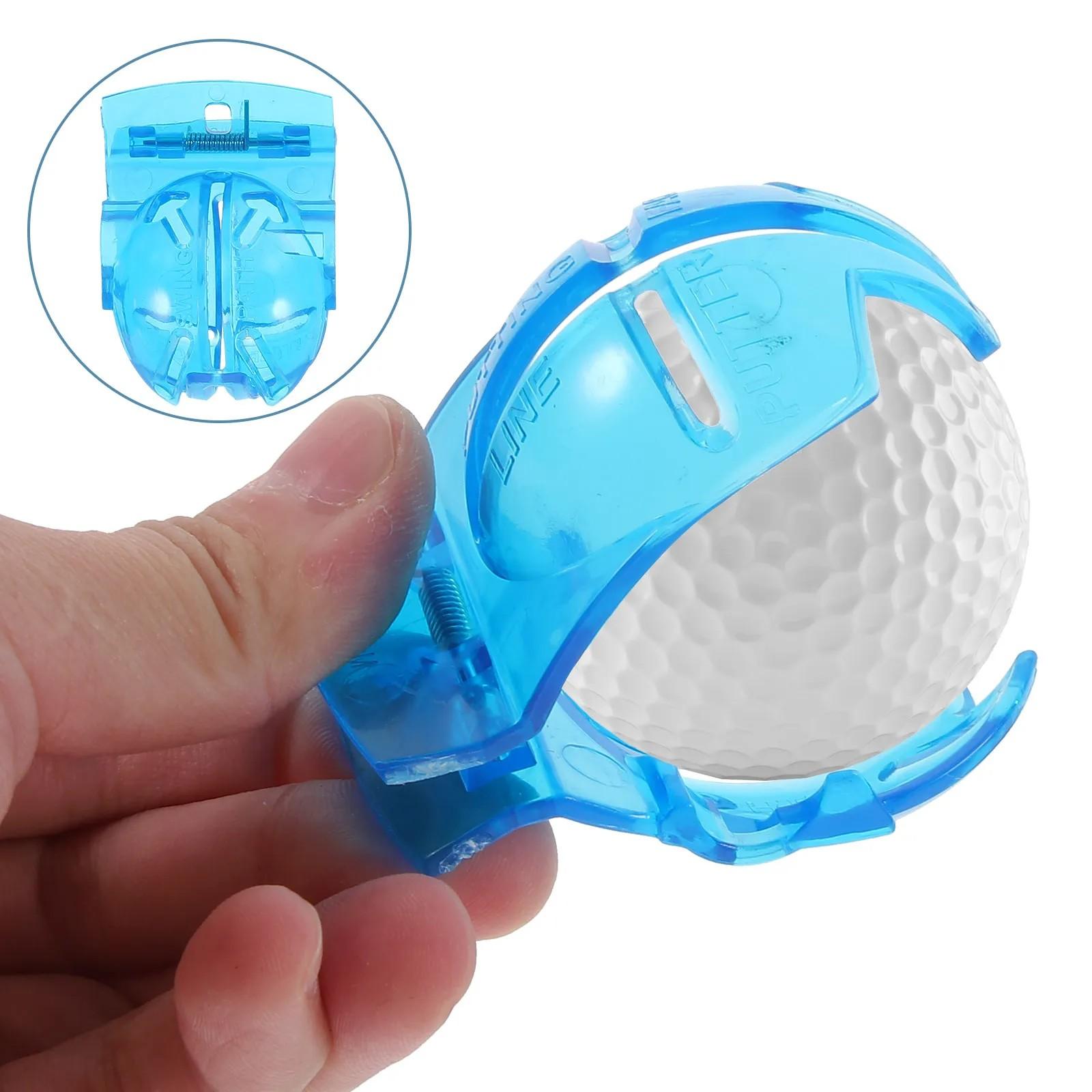 Golf Ball Line Alignment Tool Set, 4-Piece Golf Line Template, 3 Color Markers, Precision Putting Guide, Golf Training Accessories