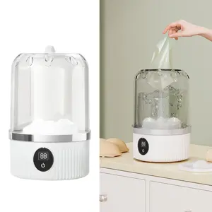 Portable Ultrasonic Mini Washing Machine 2026 New Rechargeable Travel Laundry Solution for Underwear, Compact Design for Apartments, Dorms, RVs, and Camping (White)