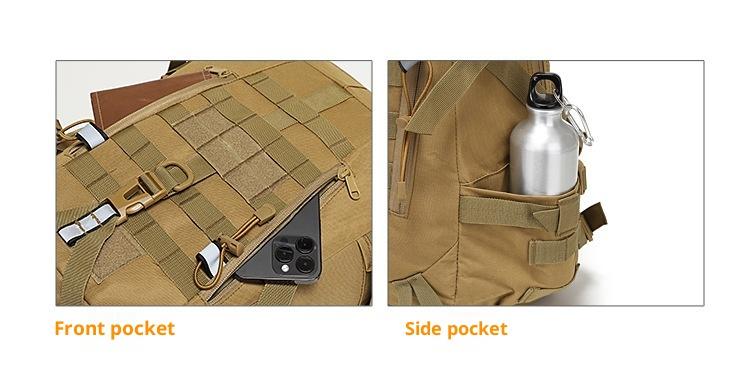 Military-Style Tactical Backpack for Men, Durable Multi-Functional Outdoor Survival Daypack, Ideal for Camping, Hunting, Hiking and On-the-Road All-Terrain Adventures