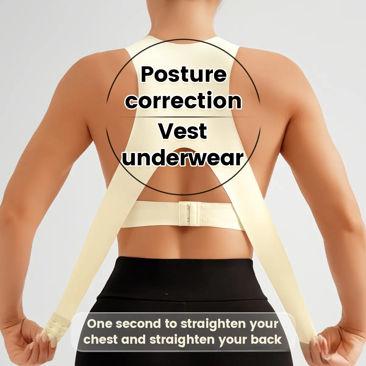 Dual‑Clasp Wireless Sports Bra Lift Anti‑Sagging Support