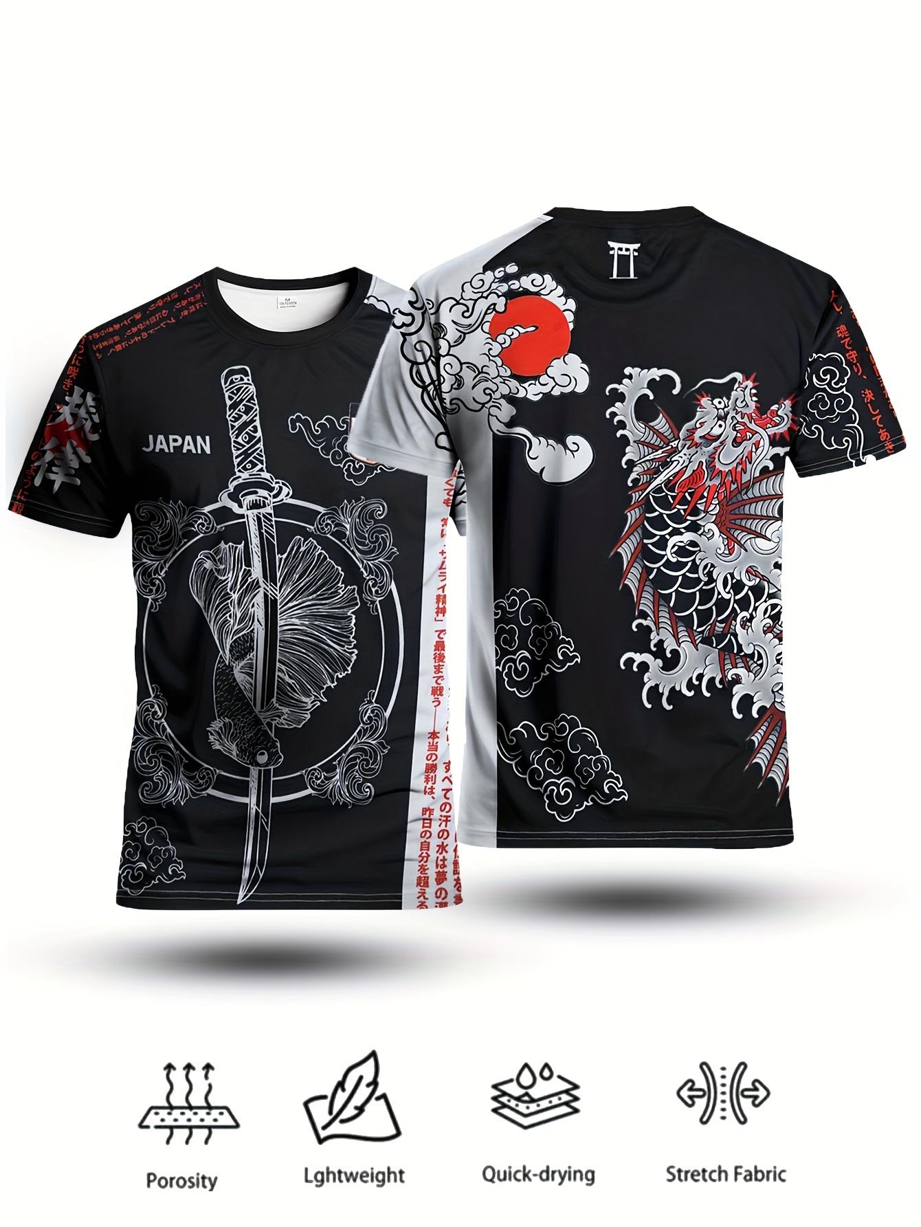 Japan Samurai Sword Soccer Jersey Anime Bushido Football Fan Streetwear T-shirt