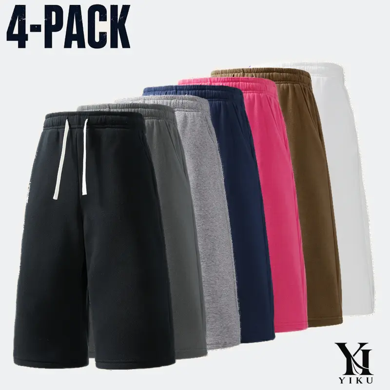 Men's Simple Longline Wide Leg Shorts with an elastic drawstring waistband, slant side pockets and a loose longline cut for Weekend Outfits and Easy Outfit Styling,Casual,Breathable,street,style,bermuda