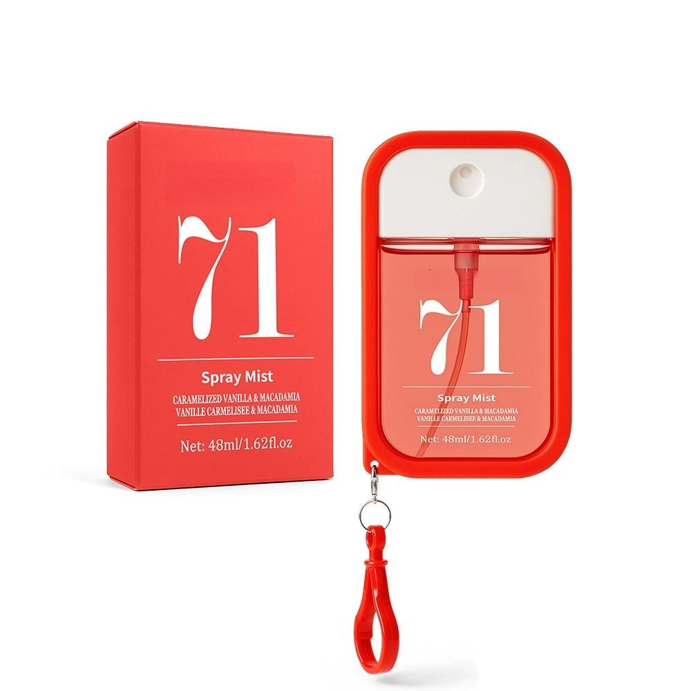 Portable Digital Fragrance Spray 48 ml, Pocket Perfume with Hook in 5 Scents, Long-Lasting Fine Atomization, Portable Daily Fragrance, Floral Spray Perfume, Portable Size, Fine Mist Spray, Variety of Scents