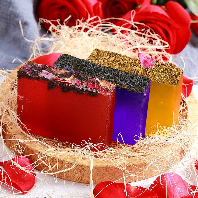 BISUTANG Skin Repair XXXXL Turmeric Soap Bar Cut-Your-Own Jumbo Block Turmeric Rose Lavender Options Natural Plant-Based Formula Body Wash Calming Cleansing Cleanser