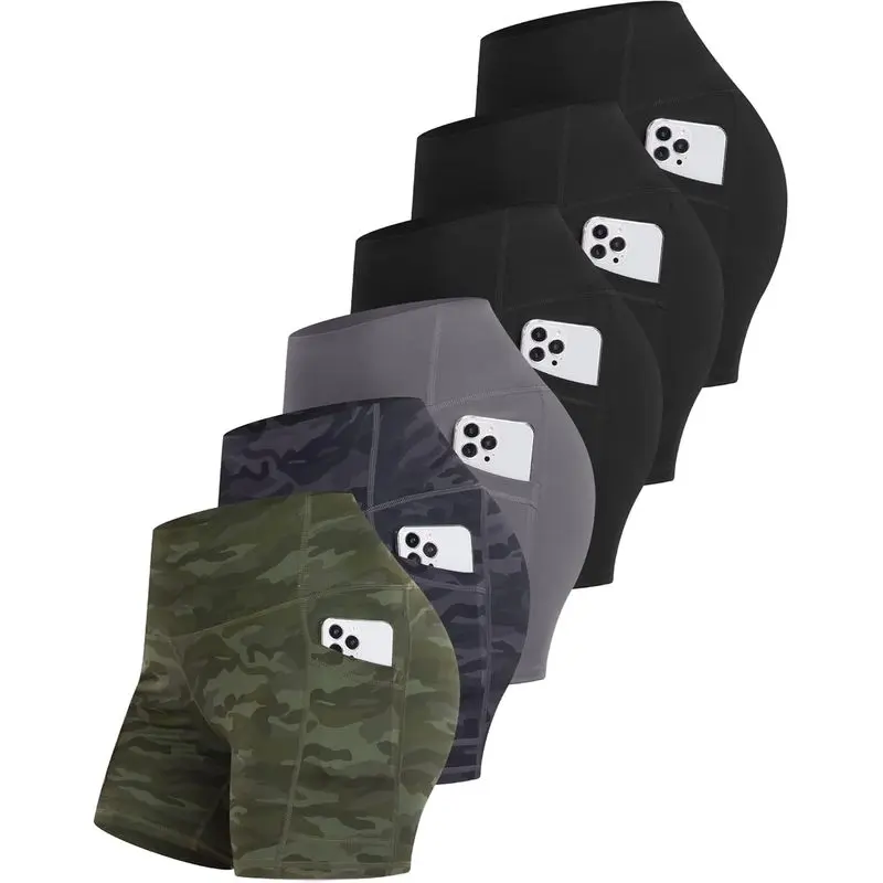 6 Packs - Black/Black/Grey/Camo Green/Camo Grey