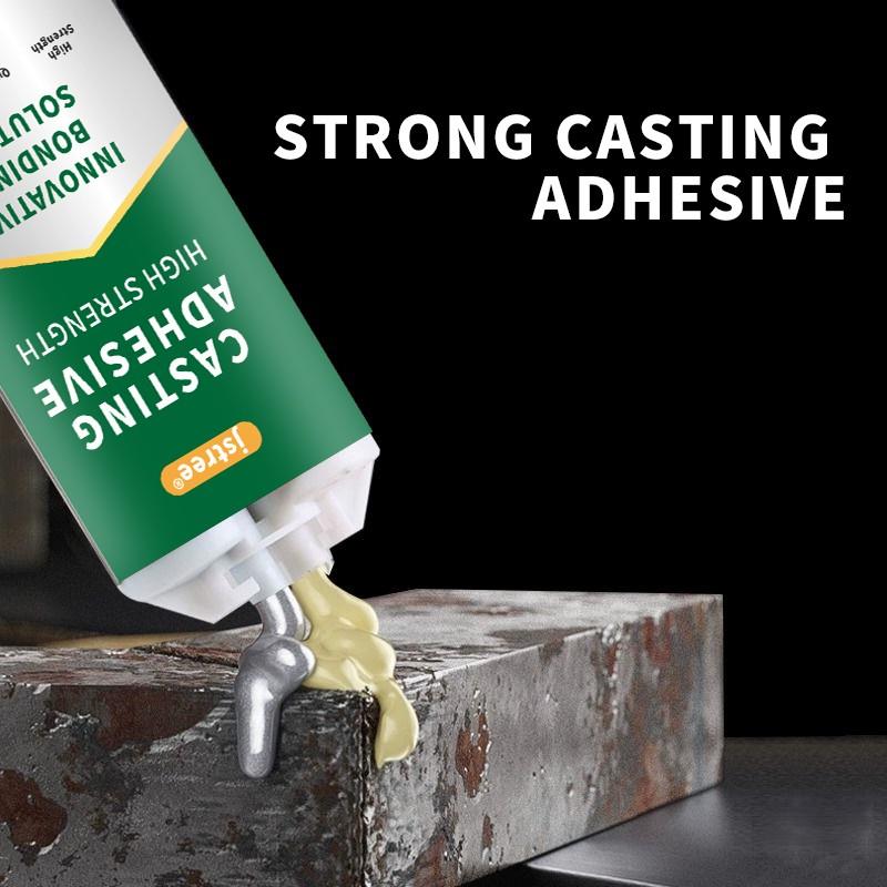 Jstree High-Temperature Metal Repair Adhesive, Cast Iron Aluminum Stainless Steel Strong Welding Glue, Waterproof Oilproof Leak Sealant 80g
