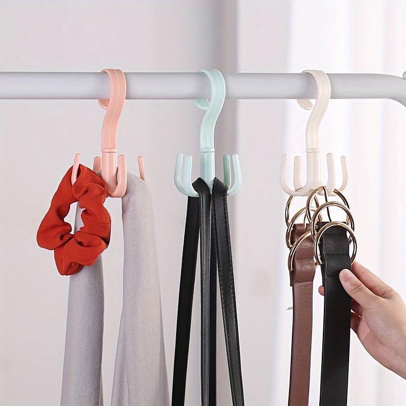 1pc Rotating Storage Hangers, Multifunctional And Space-Saving Wardrobe Organizer Hooks For Coat, Bag And Scarf Use In Home And Office