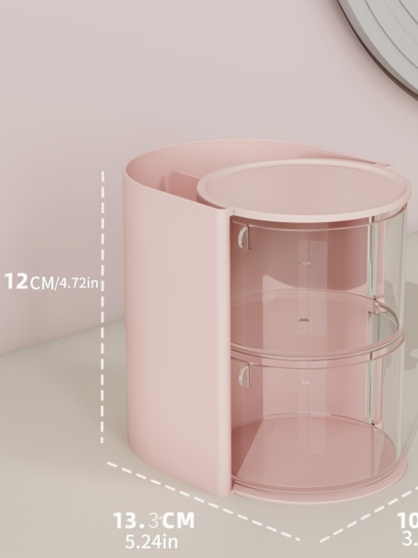 Rotating Multi-Layer Transparent Storage Box, Dustproof Plastic Hair Accessory Organizer, Makeup Cosmetic Organizer, Suitable for Christmas, Valentine's Day, Birthday Gifts