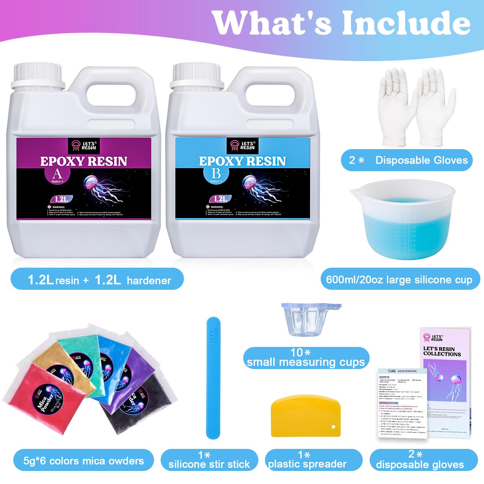 80oz Crystal Casting Resin Kit for Craft, Tumblers, Molds, Jewelry, DIY Children's Day Gift Crafts - LET'S RESIN