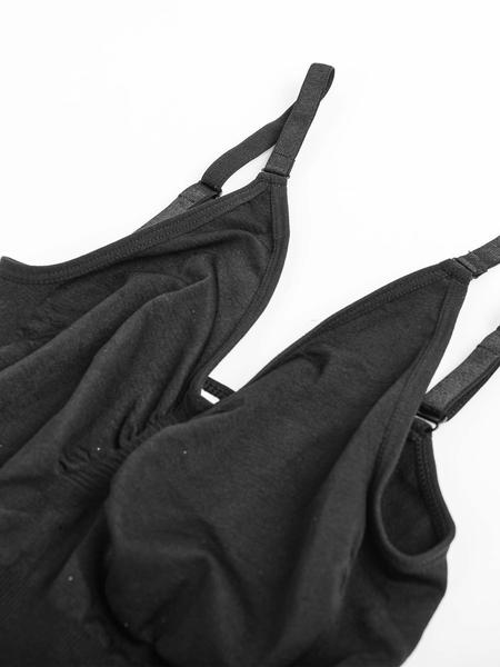 Women's Solid Backless Adjustable Strap Shapewear Bodysuit, High Stretch Seamless Shapewear, Lady Underwear Halloween dailydrip comfyessentials  tiktokshopbacktoschool