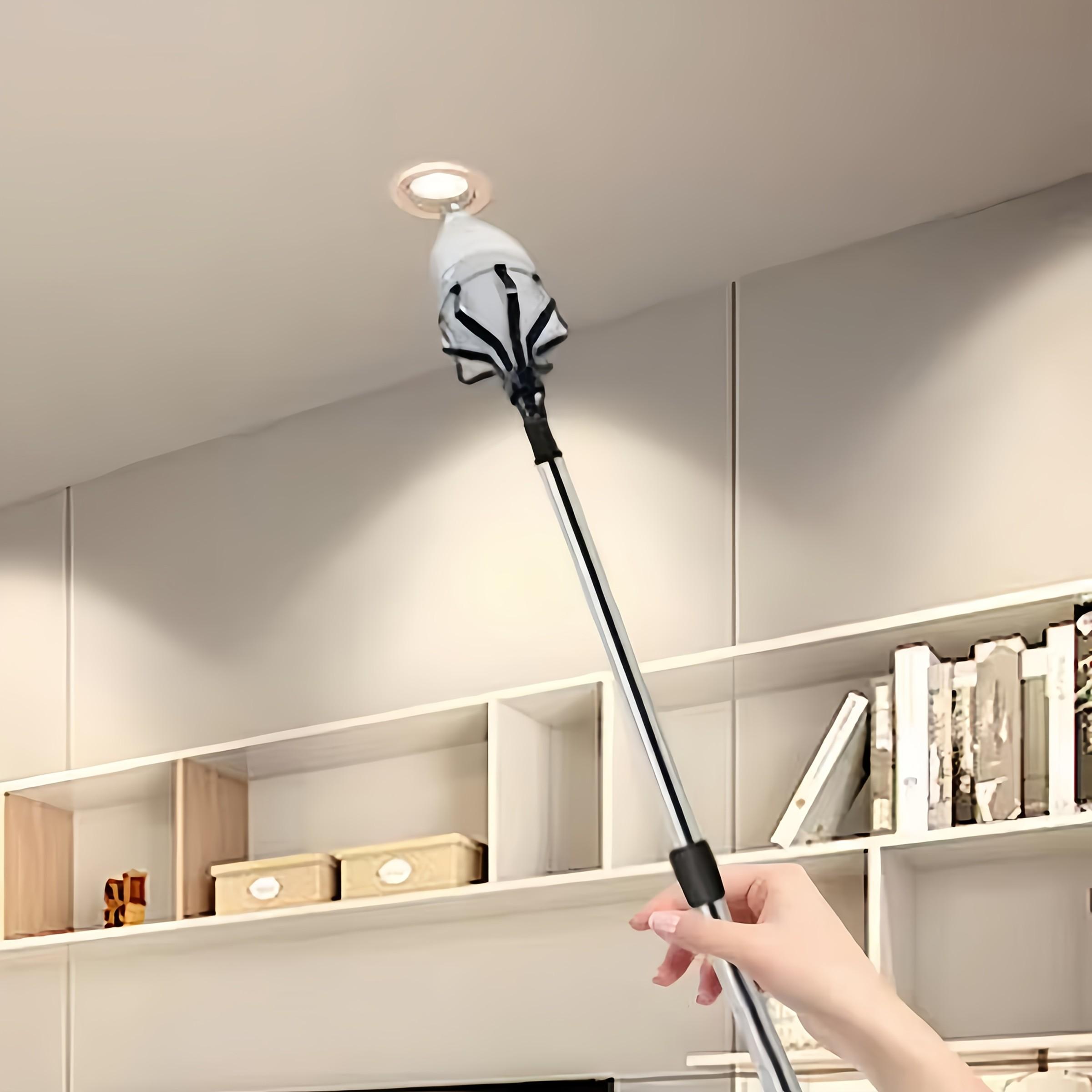 Adjustable Height Light Bulb Replacement Tool, Easy Installation & Removal Design, Ideal for Home Use, Durable Construction