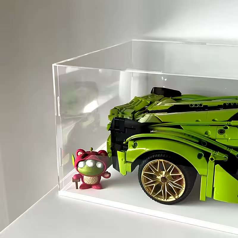 Transparent Acrylic Display Case, Stackable Doll Box, Vertical Assembly Stand, Base, Collectible Figurine Dustproof Showcase, Collectible Figures, Collectible Items