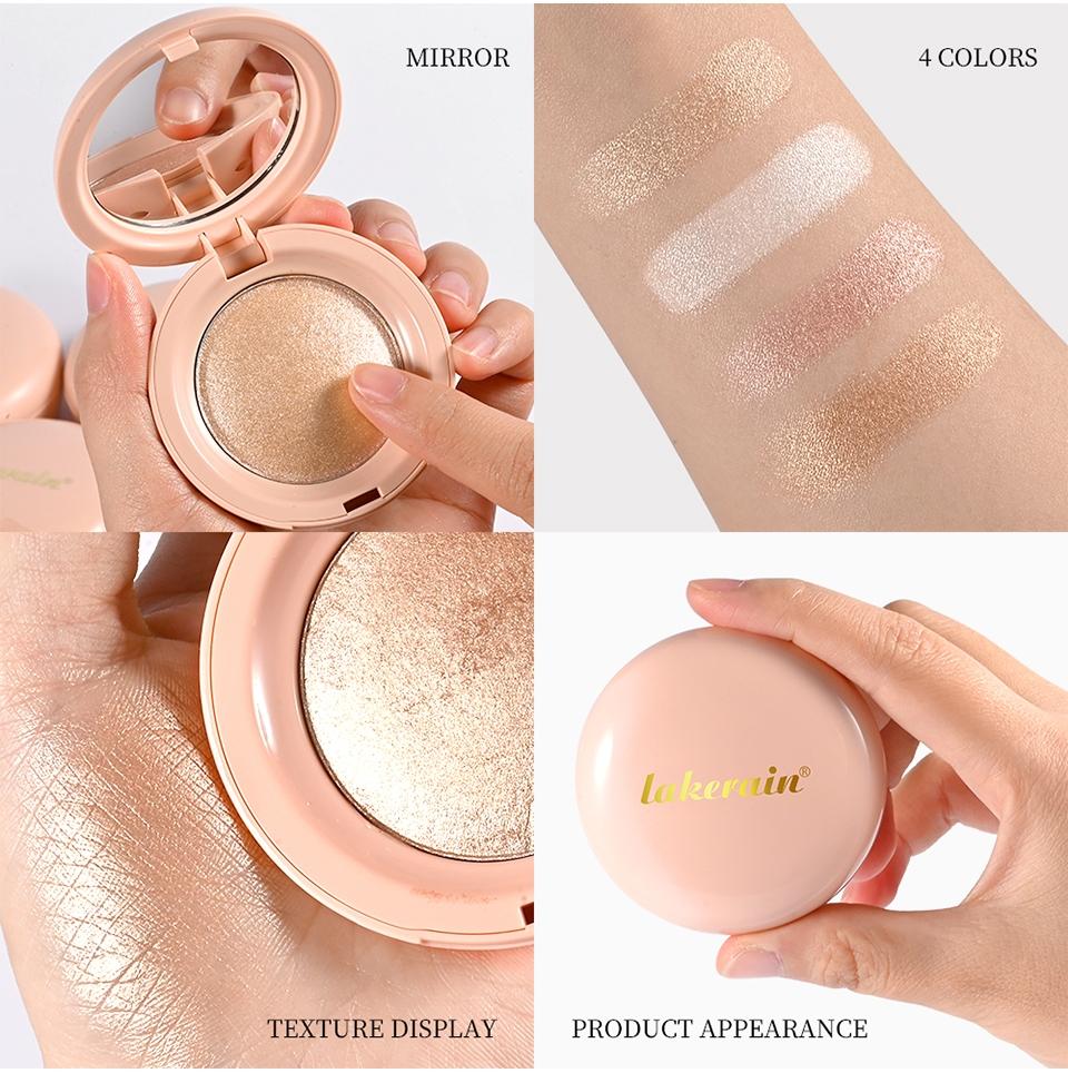 4-colour cream highlighter; illuminating highlighter; glitter highlighter; contouring highlighter all-in-one; ginger-toned highlighter; pearlescent highlighter; facial illuminating highlighter; subtle shimmer highlighter; intense shimmer highlighter