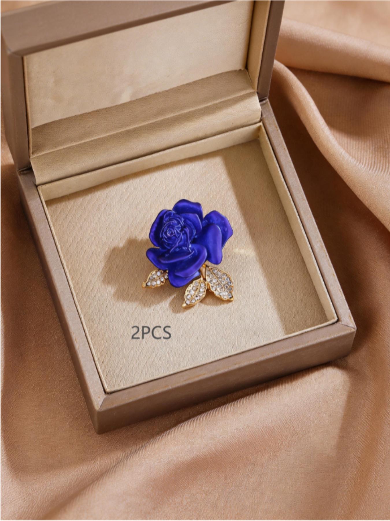 Elegant Rose Crystal Brooch, Perfect Wedding Accessory, Elegant Floral Pin, Ideal Gift for Formal Occasions, All-Season Wear