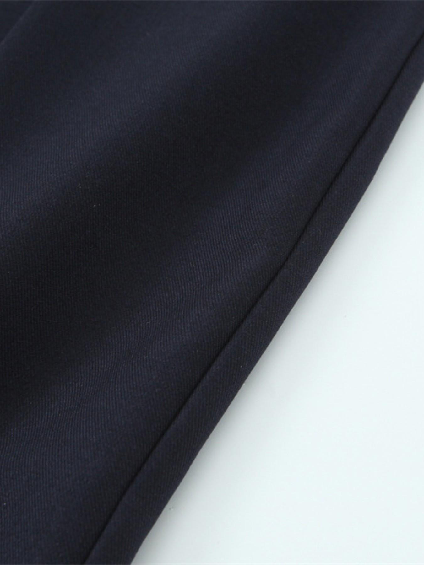 Women's Office Commute Button Zipper Closure Solid Color Patchwork Fitted Straight Leg Pants, Casual Business Wear, Comfortable and Stylish