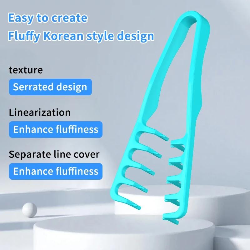 Hair Volumizing Comb, ABS Plastic Fluffy Textured Styling Tool for Normal Hair, Natural Looking Hair Root Lifting and Coverage
