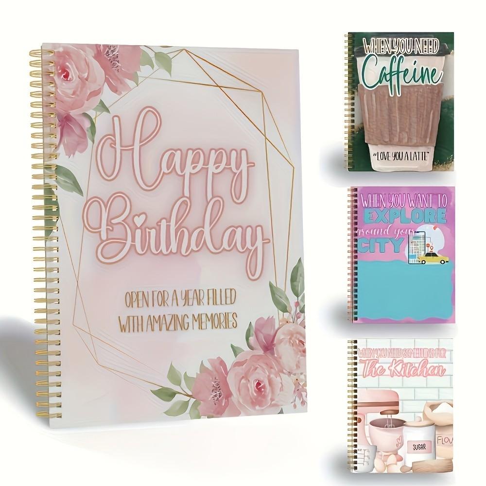 Birthday Blessing Memory Book, Collect and Save Greeting Cards, Messages, and Celebration Activities, Keepsake Album for Friends and Family