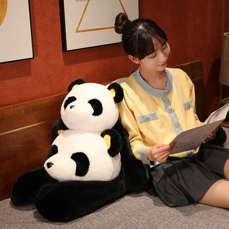 50cm Giant Panda Plush Toys Soft Sleep Pillow Cartoon Animal Bear Stuffed Baby Doll Classic Kids Birthday Christmas Gifts
