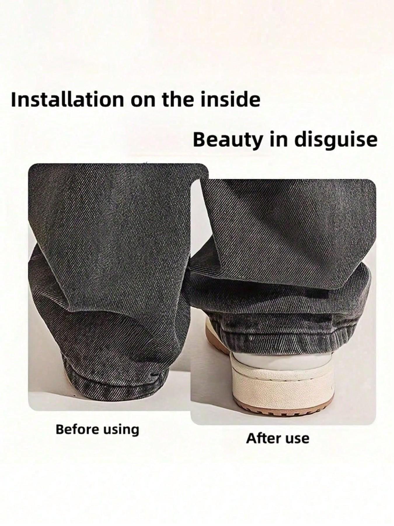 Pants Leg Hem Clips - Invisible Pant Leg Fixers, Pant Leg Hem Clips, No Need Sewing Hem Clips To Prevent Dragging, For Sun Hat/Bucket Hat Cord Clips,Pants Leg Shortening Invisible Fixed Clip, Pants Leg Prevention Dragging, No Sewing Hidden Buckle Leg Clos