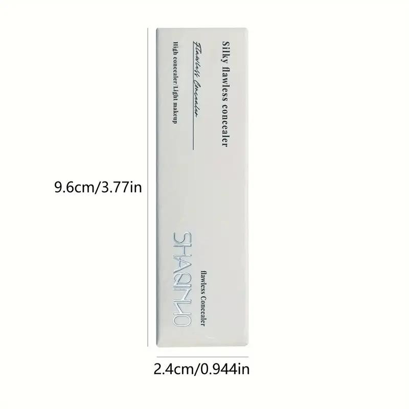 Full-Coverage Liquid Concealer - Silky and flawless, waterproof and sweat-resistant, lightweight and smooth, comes with a soft brush, suitable for dark circles and spots, long-lasting formula, light beige series, precise application, daily makeup essentia