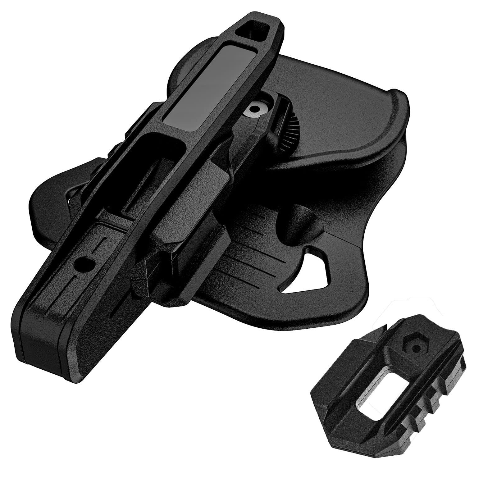 Polymer Pa66 Glock Gun Holster Compatible with Glock 9mm Sw40 357 Rail, Durable and Secure Fit, Ideal for Tactical Use