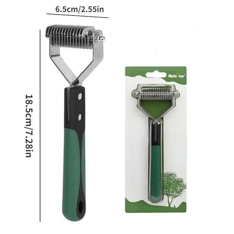 Painless Single Side Hair Removal Tool for dogs and cats - stainless steel comb rake smooth and painless hair removal