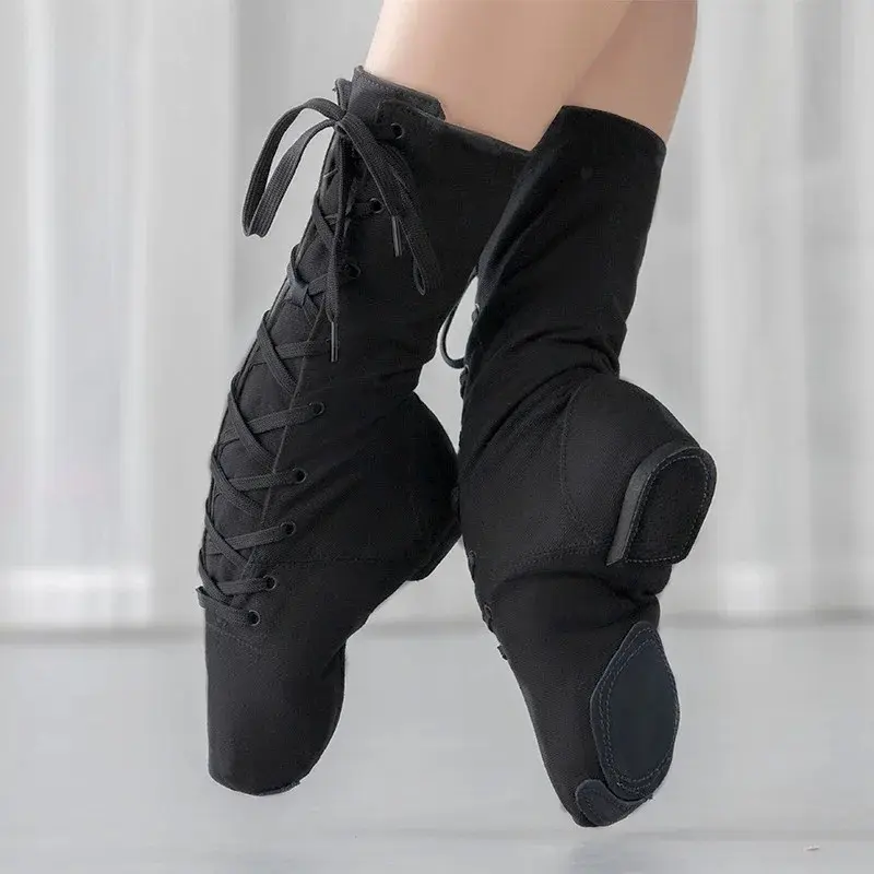 Men Women Sports Dancing Sneakers Jazz Dance Shoes Canvas dance boots women Dancing short boots Girls/Boys Dance Shoes