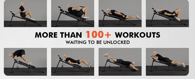 Total Home Gym with Detachable Footplate,Swing Attachment and Weight Holder,Versatile Total Body Training Machine for Home Gym Workout