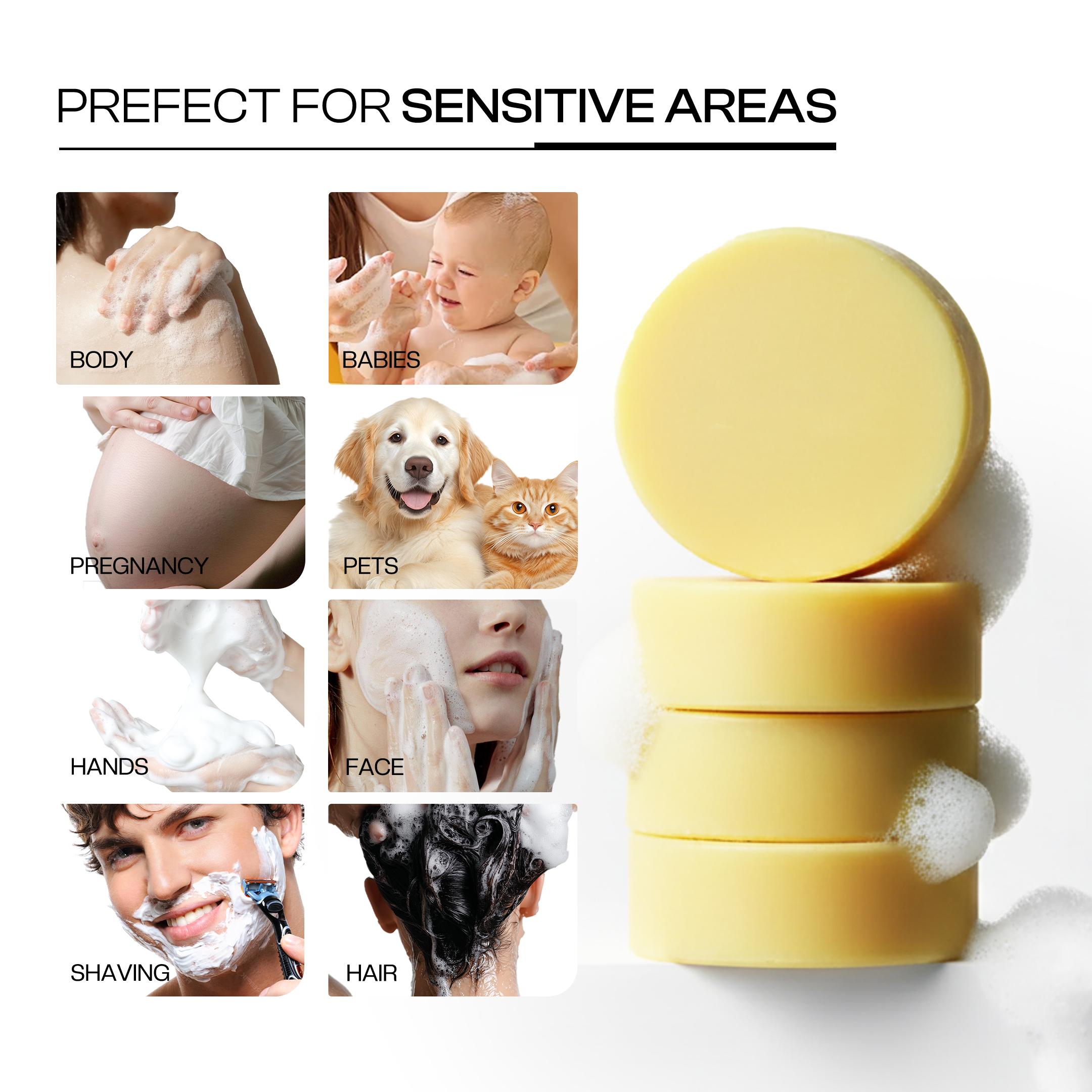 Handmade Beef Tallow Soap (Grass-fed Beef Tallow) - with Raw Honey, Organic Sweet Almond Oil - Deeply Moisturizing & Traditional Treatments - 120 grams