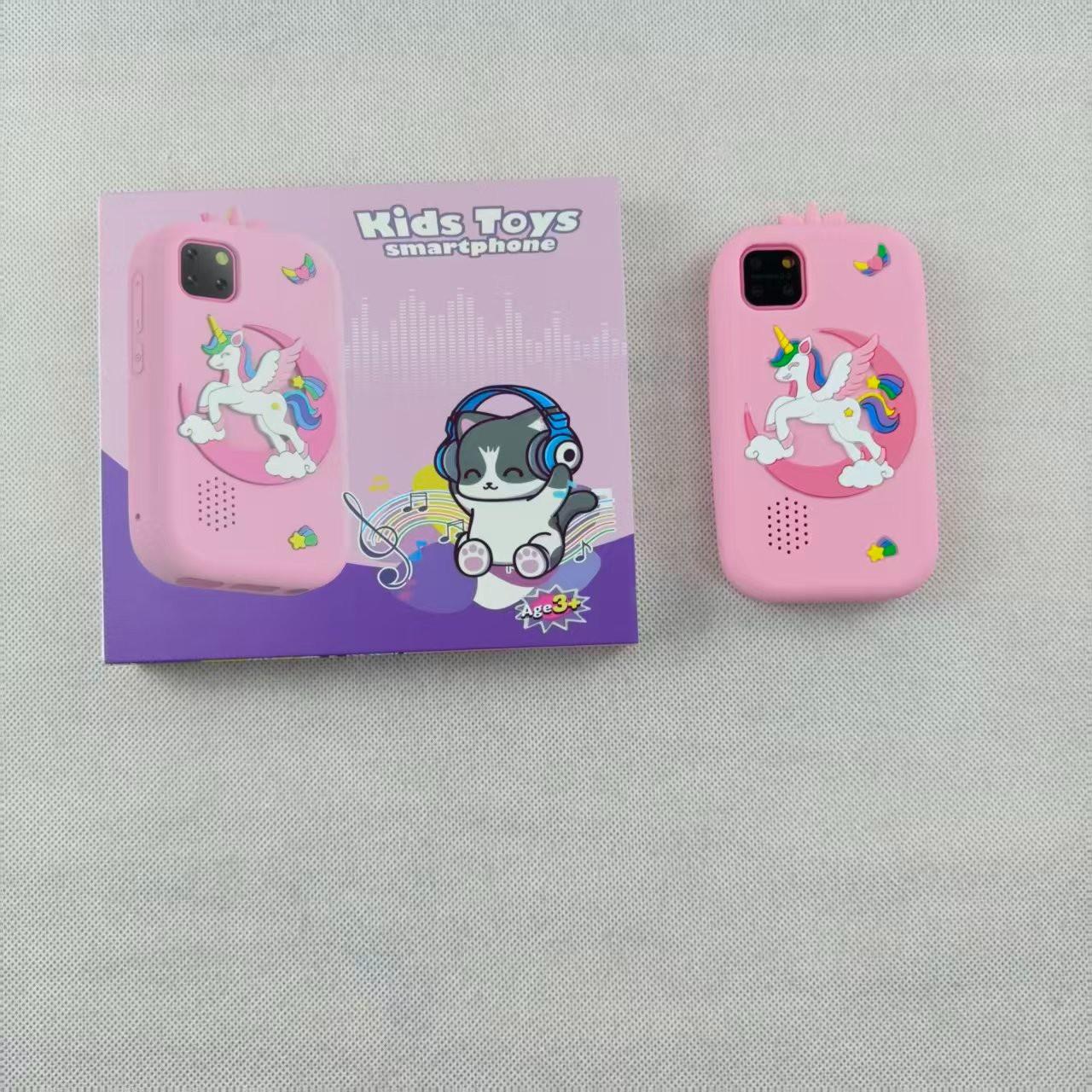 Kids Smart Phone High Sensitivity Touch Screen Toy, Music Player, Perfect Gift for Children, Interactive Learning Device