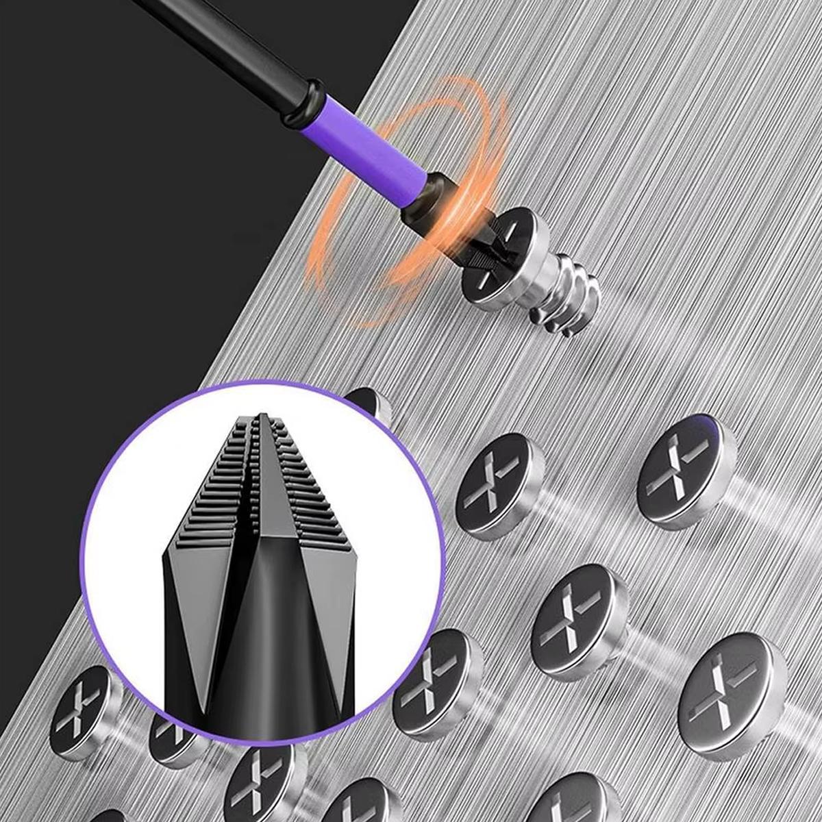 6pcs-18pcs Magnetic Batch Head PH2 Cross Screwdriver Set Impacts Drill Bit Screw Alloy Steel Non-slip Cross Screwdriver Electric Drill Heavy Duty Power Tools Hardware