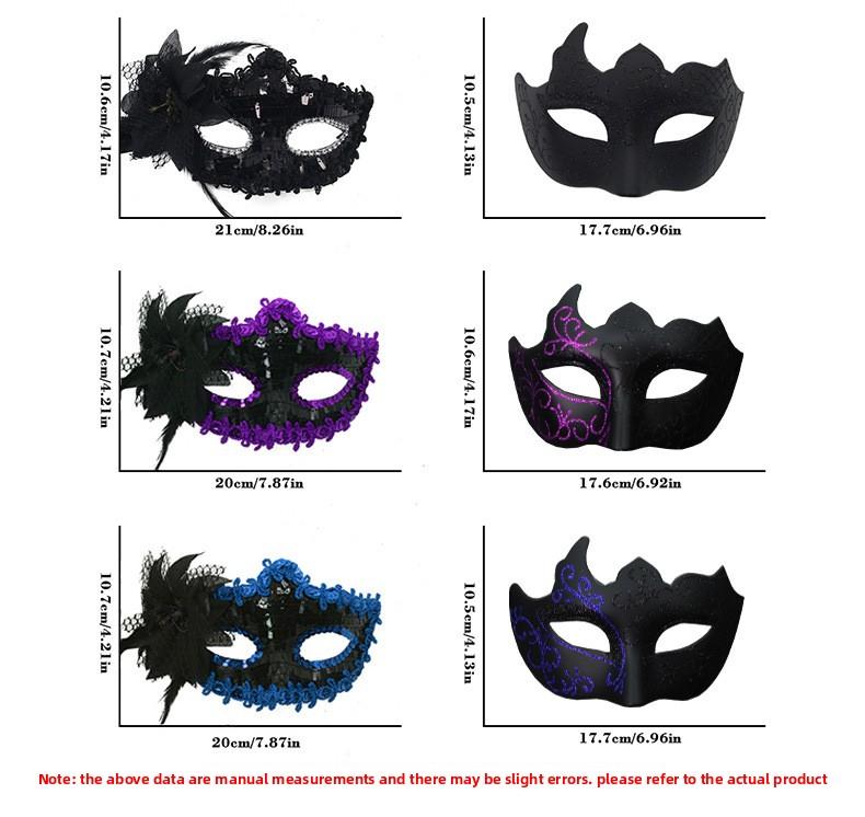 Masquerade Mask for Couples – Half Face Venetian Style for Parties, Dates & Halloween  Romantic, Edgy & Perfect for Any Vibe!