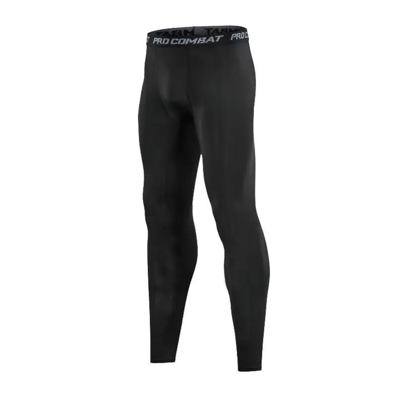 Men's Stretch Compression Pants Sports Tights Basketball Shorts Quick-Dry Running Training Fitness Pants