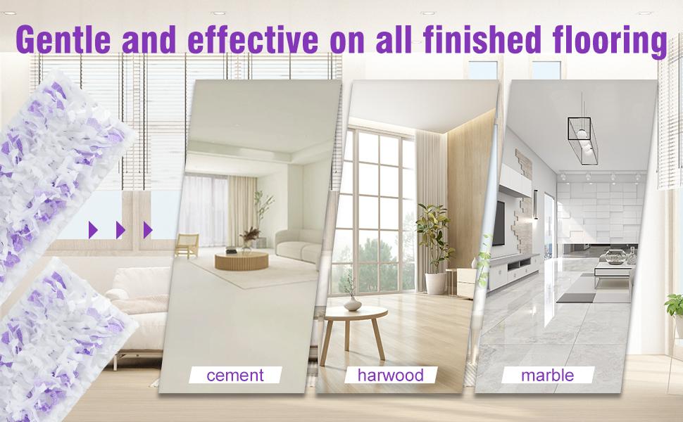 20 Pack Power Mop Refill Pads for Swiffer Multi-Surface & Wood Mopping Pad Refills Disposable Swifter Wet Pad Replacement for Wooden Floor Cleaning