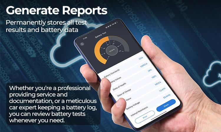 TOPDON V2200PLUS 12V 2200A Battery Booster Jump Starter and Battery Tester Pack